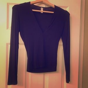 American Apparel knit black top